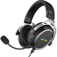 HATOR Hypergang 3 USB, Avec ou sans fil, Gaming, 10 - 44000 Hz, 330 g, Casque avec microphone, Noir