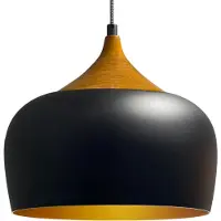 Bamyum Kreis Pendelleuchte Schwarz