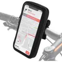 Akashi Support Vélo/Moto Smartphone 4'' à 64'' Waterproof Rotatif à 360 Noir