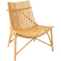 J-Line Chaise rotin naturel