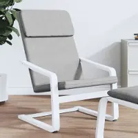 The Living Store fauteuil de relaxation en tissu gris clair