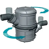 VETUS Nlp40 Exhaust System Mainfold Argenté