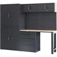 HBM Système d'atelier premium , 8 pièces, noir mat