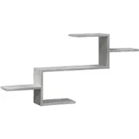 vidaXL Étagère murale gris béton 104x15x49 cm bois d'ingénierie
