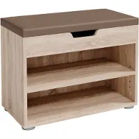 Vicco Banc De Rangement Pour Chaussures Rolfe Étagère Sonoma 6 Paires De Chaussures Meuble À Chaussures Couvercle À Charnière