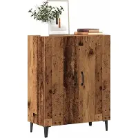 vidaXL Sideboard imitation vieux bois 70x34x90 cm Bois composite