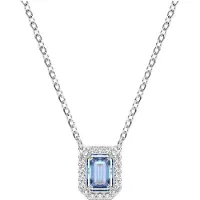 Swarovski Chaîne 'Una' bleu / argent / transparent