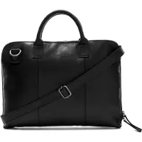 The Chesterfield Brand Sac ordinateur 14 pouces Harvey - Cuir véritable - Noir