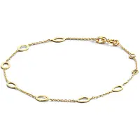 Jackie Gold Bracelet Bahia Oval en or jaune 14?carats