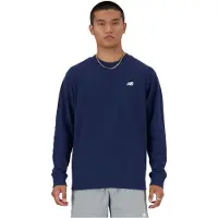 New Balance Sweat-shirt 'Essentials' bleu foncé / blanc