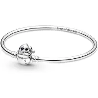 Pandora Disney Stitch Biting Clasp Armreif