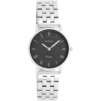 Oozoo Montre-bracelet argent Vintage Series Montre à quartz analogique UOC20373