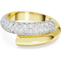 Swarovski Dextera Cocktail Bague Blanc Or, (52)
