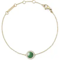 Daniel Wellington Gold-Plated Bracelet With Jadeite And Crystals, (Acier inoxydable, Jadeite)
