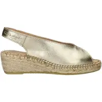 Fred de la bretoniere Espadrilles Fred de la Bretoniere Femme Jamy Sling Espadrille Lt.Gold Leather Light Gold-Taille 40