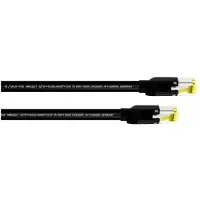 Cordial 15578 RJ45 Netzwerkkabel, Patchkabel CAT 7a S/FTP 2.00 m Schwarz PUR-Man (S/FTP, CAT7a, 2 m)