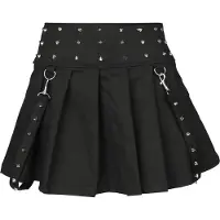 Vixxsin Jupe courte Gothic de - Lorena Skirt - XS - XXL - pour Femme - noir - Taille M