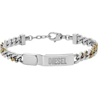Diesel Bracelet en acier, (22 cm, Acier inoxydable, FONT)