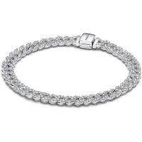 Pandora Bracelet Maille Cubaine Pavé Pandora Timeless