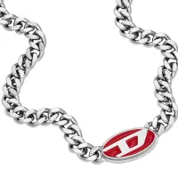 Diesel Chaîne rouge / argent / blanc