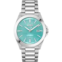 BOSS Montre à affichage analogique 'STRIKE' turquoise / argent