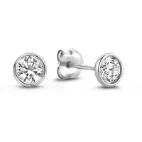 Isabel Bernard Boucles d'oreilles argent / transparent