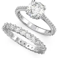 Swarovski Constella Princess Ring Set Silber
