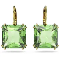 Swarovski Boucles d'oreilles or / vert