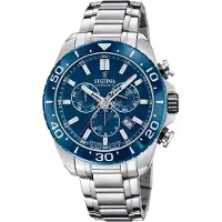 Festina Montre à affichage analogique bleu