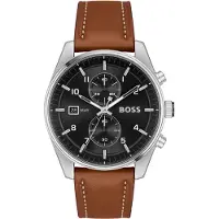 BOSS Skytraveller 44 Mm Watch Marron Homme