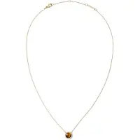 Daniel Wellington Beautiful Gold-Plated Necklace With Tiger Eye And Crystals Audrey Dw00401445