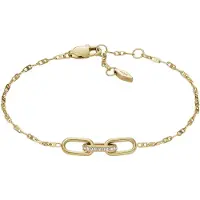 Fossil Bracelet Heritage, (19 cm, Acier inoxydable, Verre)