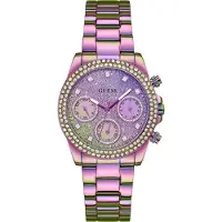 GUESS Montre à affichage analogique 'Sol' rose / pourpre