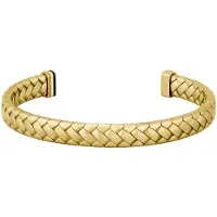 HUGO BOSS Bracelet doré à motif chevrons