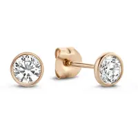 Isabel Bernard Boucles d'oreilles or rose