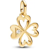 Pandora Charm Médaillon Trèfle À Quatre Feuilles Coeur Pandora Me