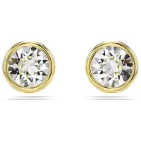 Swarovski Imber Boucles d'oreilles rondes en or blanc, (Métal )