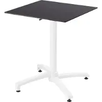 Oviala Table de terrasse 60 x 60 cm inclinable stratifié noir - Opéra