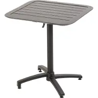 Oviala Table inclinable de terrasse 70 x 70 cm noir - Almada