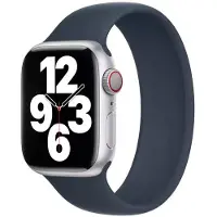 Apple Solo Strap en silicone pour l'Watch | 38/40/41/42 mm - Taille 8 - Storm Blue
