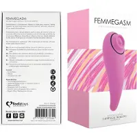 Feelztoys Femmegasm - vibromasseur clitoridien 2en1 rechargeable - rose