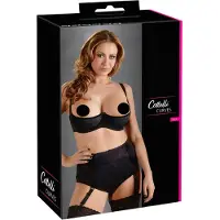 Cottelli Plus Size - soutien-gorge ampliforme (noir) - 90D