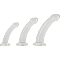 Crystal Clear - set de plugs anaux gland - 3 pièces - transparent