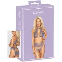 Kissable - ensemble de lingerie en dentelle (violet) - L/XL