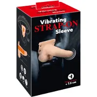 You2Toys Strap-on - Vibrateur creux à harnais (naturel)