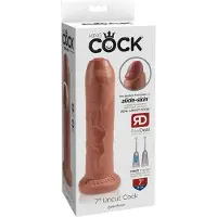 King Cock - gode réaliste 18cm - noir naturel