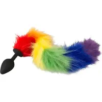 You2Toys - Plug anal en silicone avec queue (arc-en-ciel)