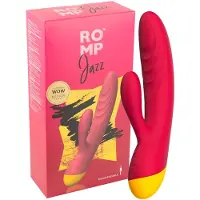 ROMP Jazz - vibromasseur rabbit point G étanche - silicone rose