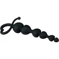EasyToys - godemichet anal perlé (noir)