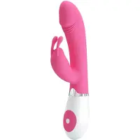 Pretty Love Gene - vibromasseur point G étanche - silicone rose